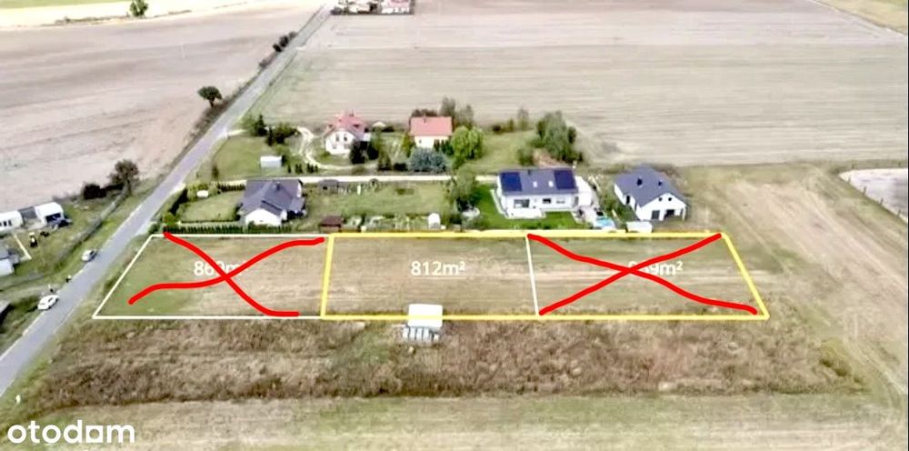Wyjątkowa Działka Budowlana 812 M² - Widok 2