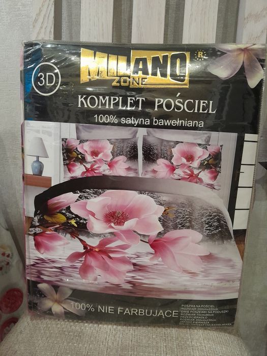 Комплект постільної білизни постельное белье евро сатин Milano