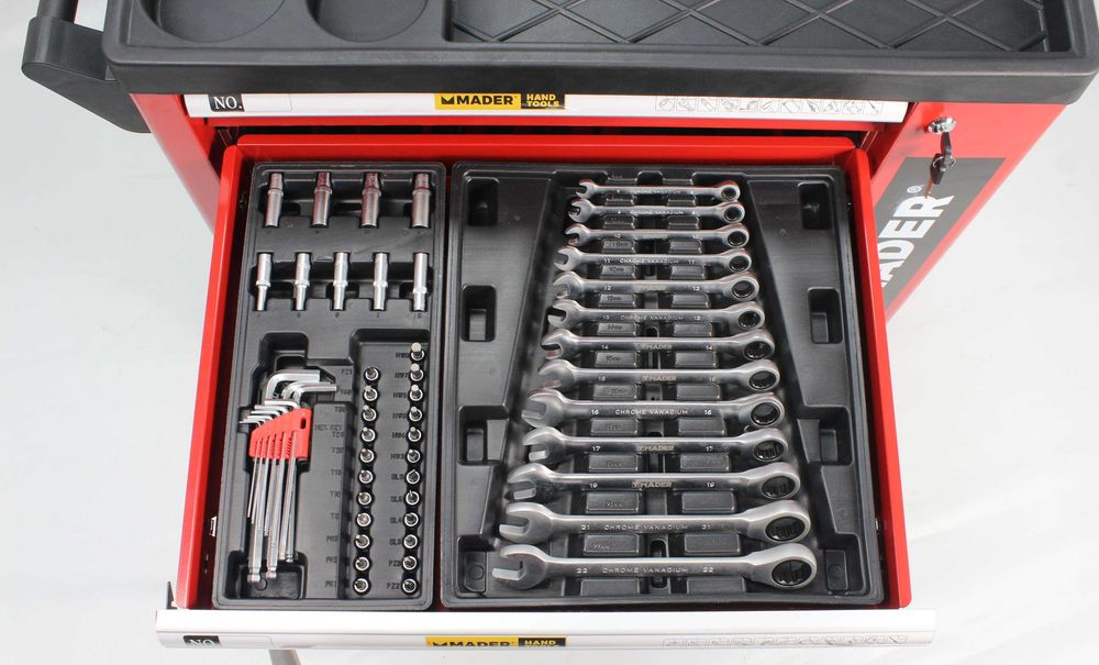 Carro ferramentas modelo XL 6 gavetas 156 peças JL20