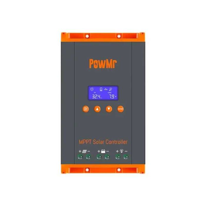 Контролер заряду PowMr HHJ60-PRO інвертор (12V\24V\36V\48V 60А) контроллер для сонячних батарей панелей