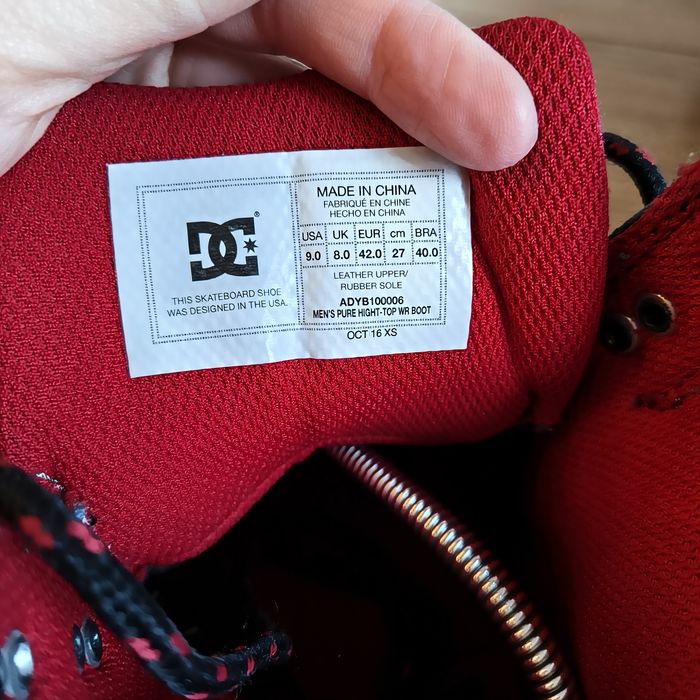 Buty męskie skórzane DC