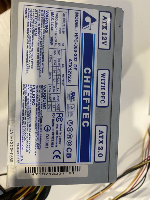 FSP CHIEFTEC Блоки питания 400 вват для компьютера бп