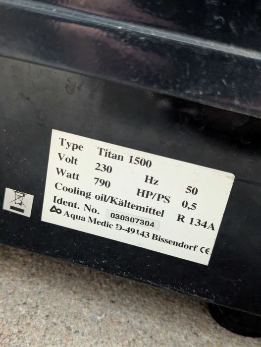 Chłodziarka do akwarium akwarystyczna 1500 litrów