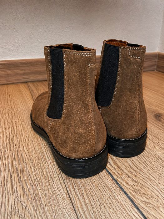Botas Chelsea Zara Homem Castanhas Camurça Nº41 Novas