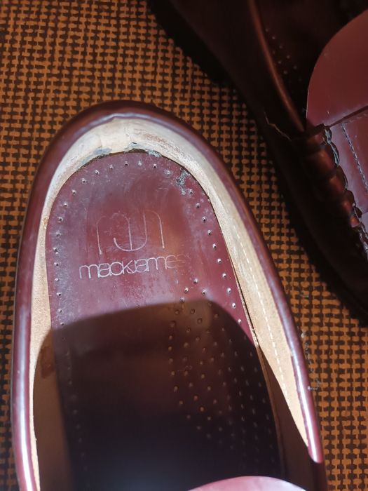 Sapatos mocassim mackjames em pele genuína