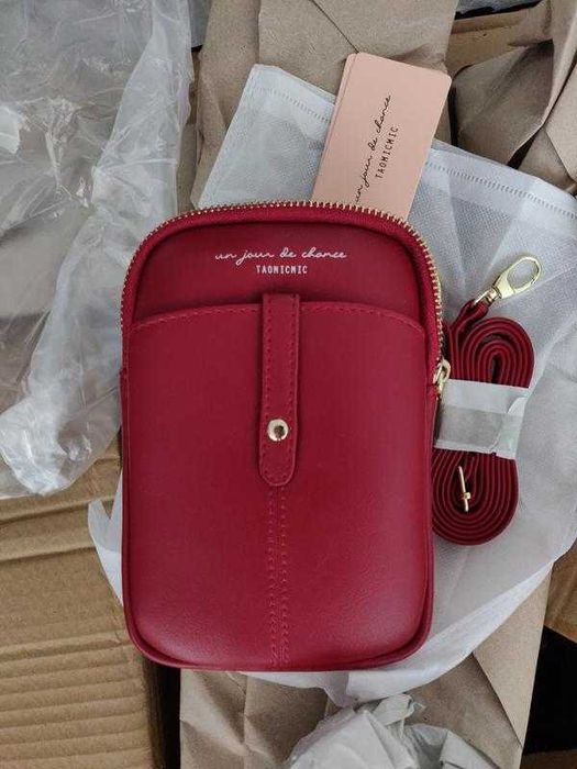 сумка на плечо женская, Женский клатч, 2 цвета бордовый + синий