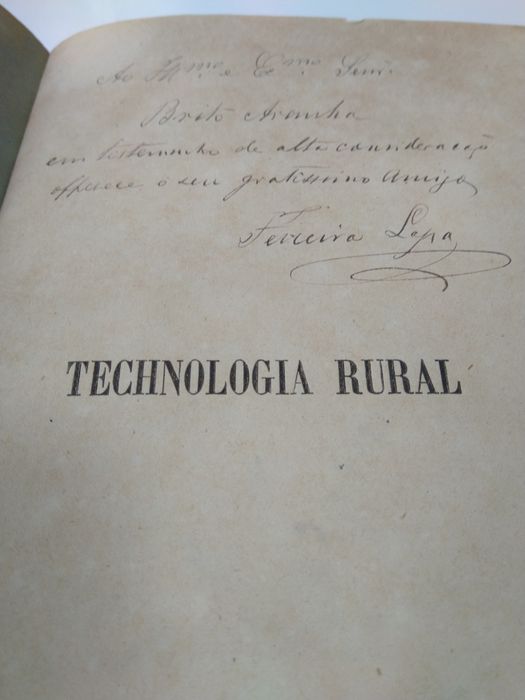 Technologia Rural ou Artes Chimicas Agrícolo-Florestaes de J.I.Ferreira Lapa