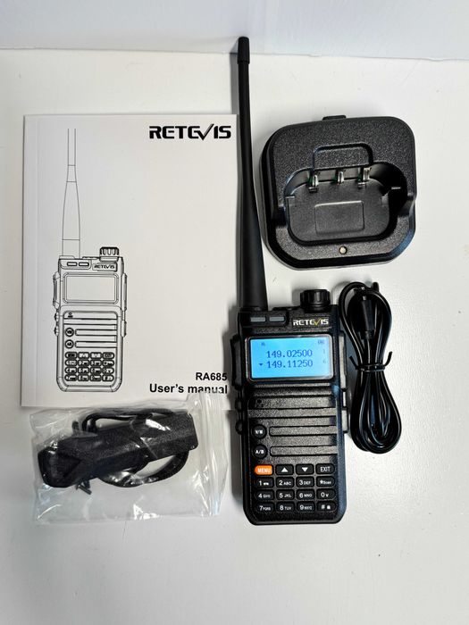 Krótkofalówka retevis ra685 radio radiotelefon walkie talkie latarka 1800ma