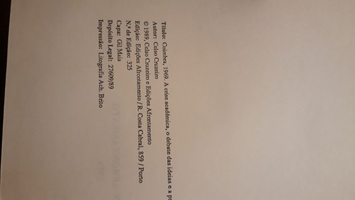 Celso Cruzeiro, Coimbra, 1969. Crise académica