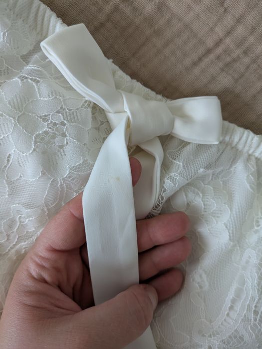 Koronkowa piżamka ecru Bohomoss