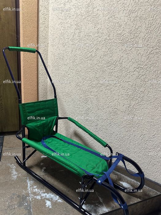 Санки дитячі розкладні з батьківською ручкою