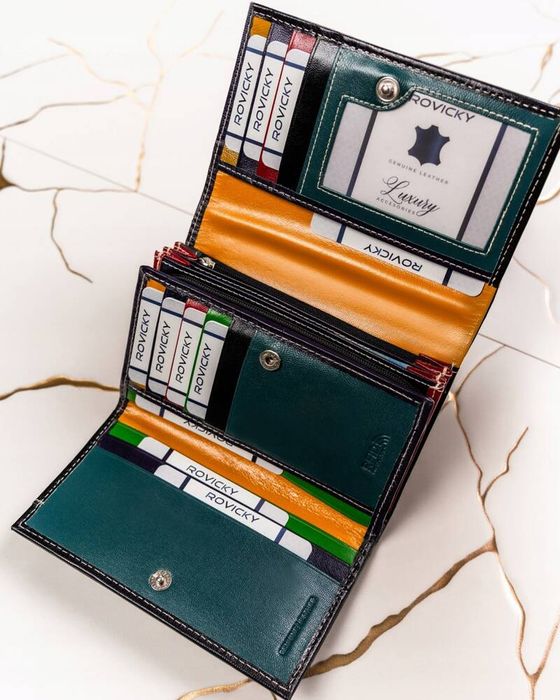 duży portfel damski ze skóry naturalnej - 4u cavaldi