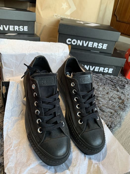 Converse All Star - Chuck Taylor Lift Platform ALL BLACK — COMO NOVAS em Caixa (Tam 39)