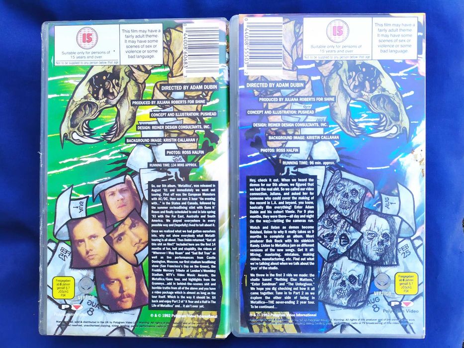 VHS banda Metallica (Partes 1 e 2)