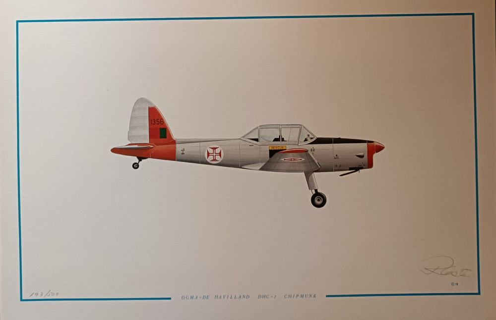 Gravuras da Colecção AVIÕES DE PORTUGAL de José Manuel Rodrigues Costa
