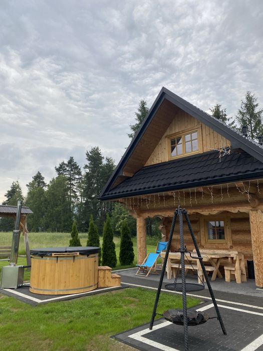 Drewniany Góralski domek z balią w Górach Podhale "Na Zogrodzie"