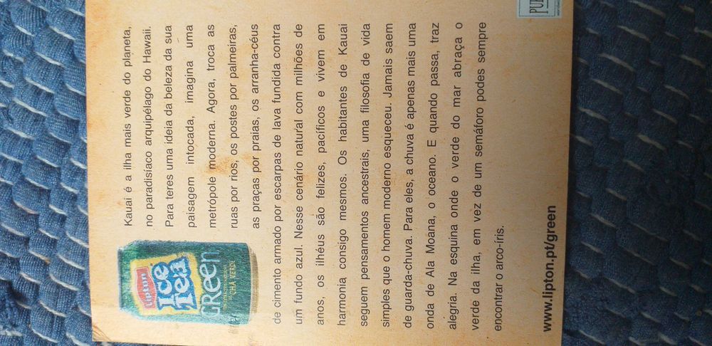 Postal - Lipton Ice Tea - portes incluidos.