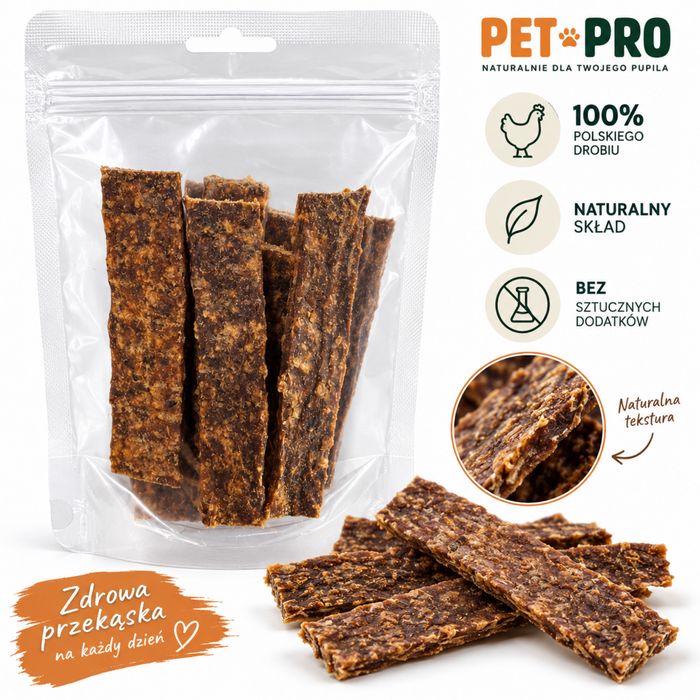 Naturalne przysmaki dla psa CHEW GO kurczak