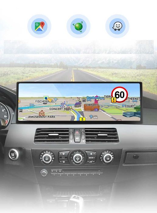 CarPlay Android Auto Radio GPS Nawigacja DAB+ Opcja WiFi 4G USB MP3 YouTube Bluetooth Android BMW 3  E90 E91 E92 E93 14,9 cala
