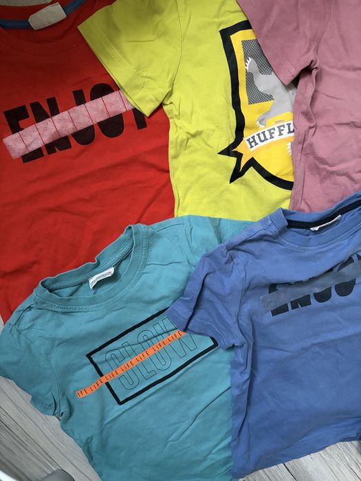 Zestaw 8+2 koszulki tshirty r 110 Cocodrillo bawełna