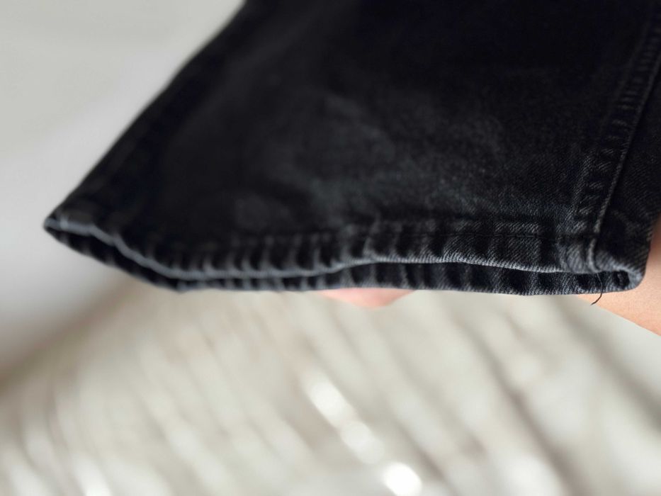 Чорні плотні джинси розмір 38/m палаццо труби