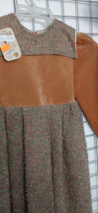 Sukienka miodowa z buklą 116cm