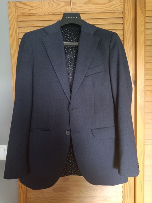 Garnitur Vistula granatowy marynarka + spodnie