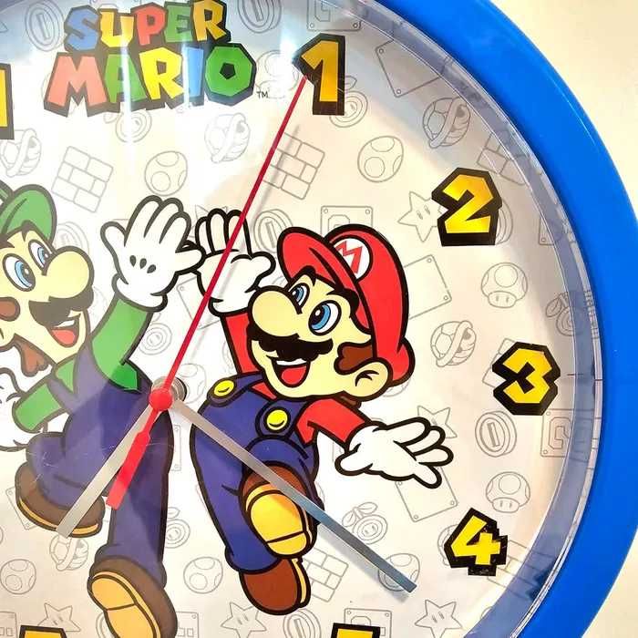 Zegar ścienny Super Mario dla dzieci. Odbiór Warszawa