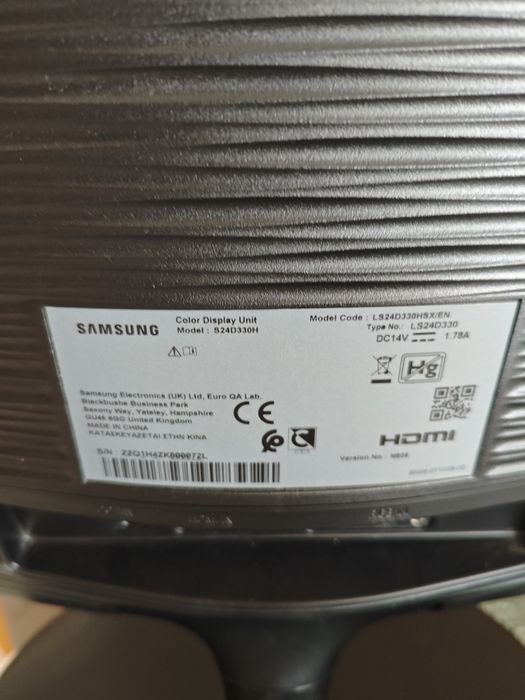 Monitor Samsung 24” Full HD – HDMI
