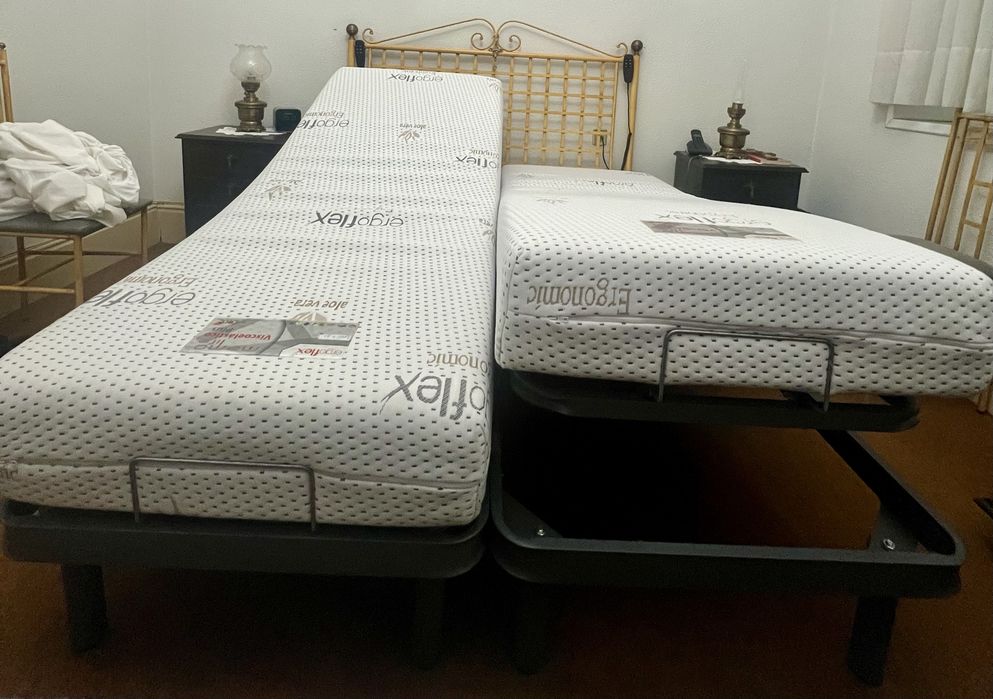 Camas articuladas eletricas com colchão viscoelástico