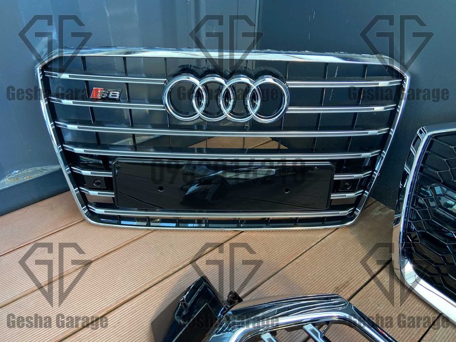Решітки audi s6 rs4 sq5 s5 s7 sq7 s8 rs3 rs4 rs5 rs6 rs7 ауді ауди