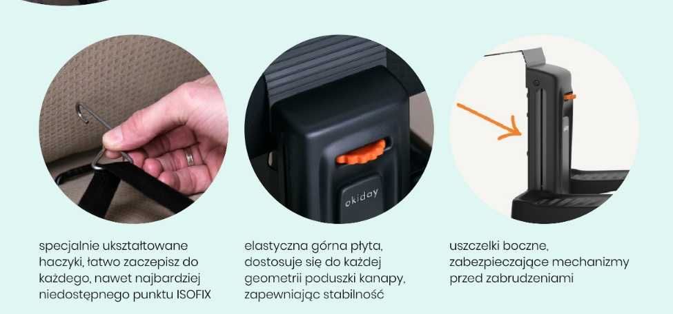 Okiday – podnóżek do fotelików samochodowych