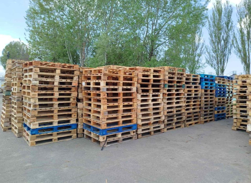 Поддон палеты деревянные 1000/1200; 800/1200