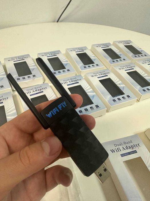 WiFi 6 USB адаптер AX1800 1800 Мбіт/с USB 3.0 5GHz + 2.4GHz для ПК і ноутбука Windows 11/10/7