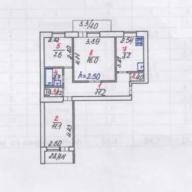 Продажа • 3к квартира • 62 м² • 7/9 этаж • чешка • Космонавтов/Автопарк • #146558