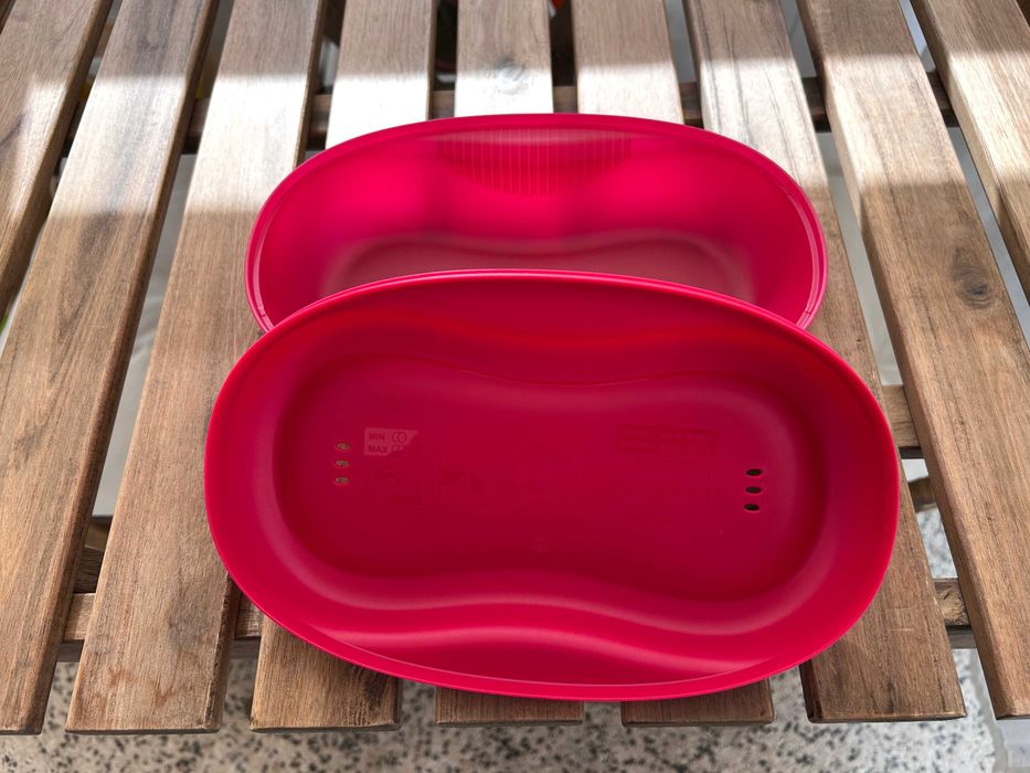 Conjunto Tupperware Micro-ondas – Omeleteira + Arroz (430 ml + 550 ml)
