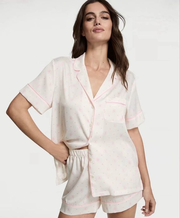 Стильна сатинова піжама victoria’s secret у розмірі s