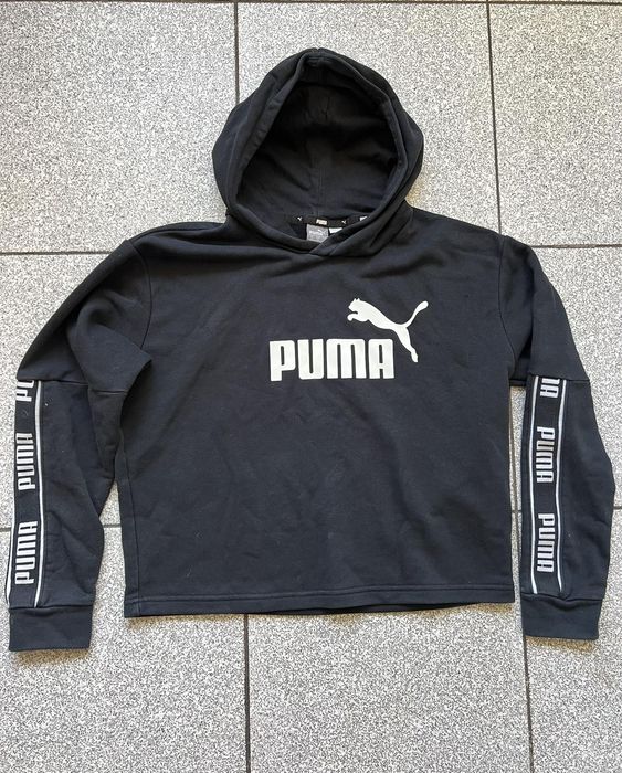 Худі жіноче укорочене світшот з капюшоном Puma Ess Cropped