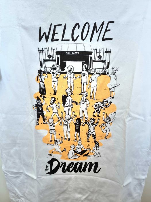 T-shirt NOS Alive '19 100% algodão, tamanho M - nunca usada