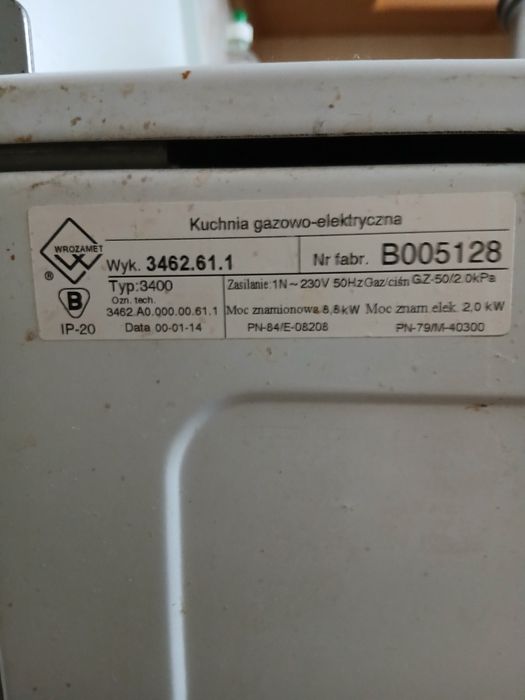 Sprzedam kuchenkę mastercook