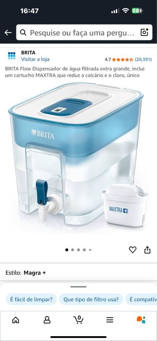 Torneira filtro brita flow maxtra pro nova nunca usada