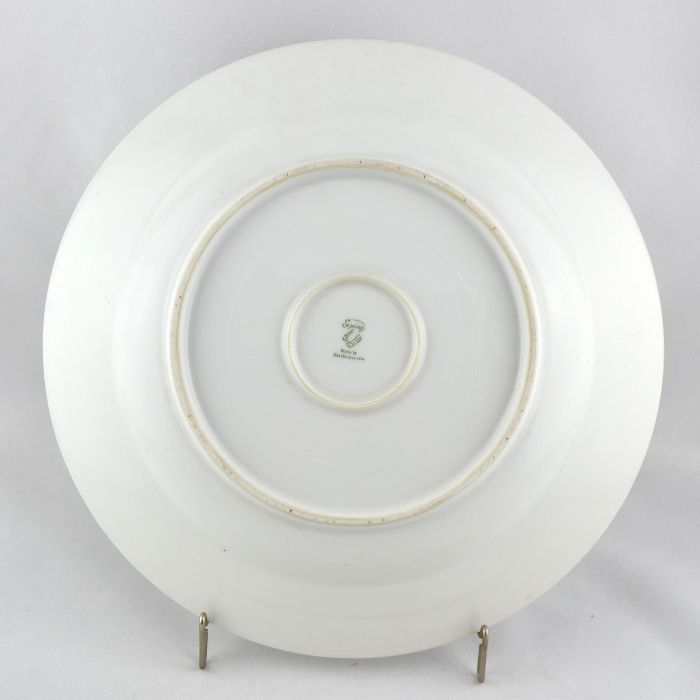Conjunto de prato de servir e travessa em porcelana Checoslovaca EPIAG