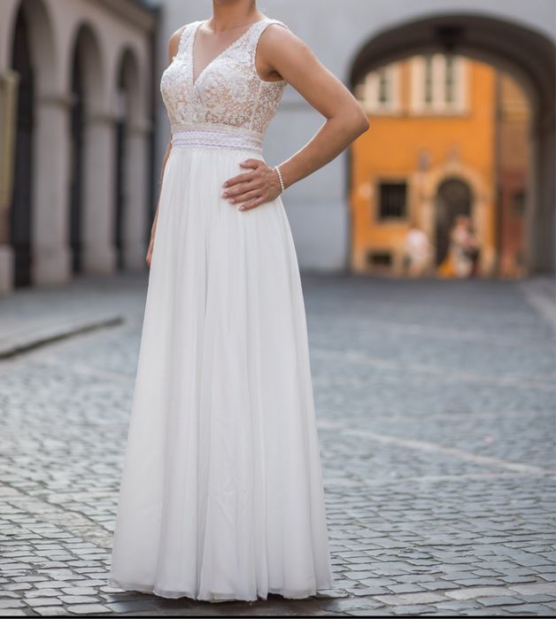 Suknia ślubna literka A plus welon 3m gratis