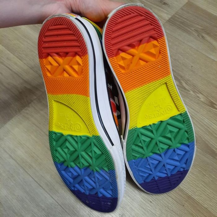 Кеди унісекс converse оригінал кольорові веселка лгбт прайд