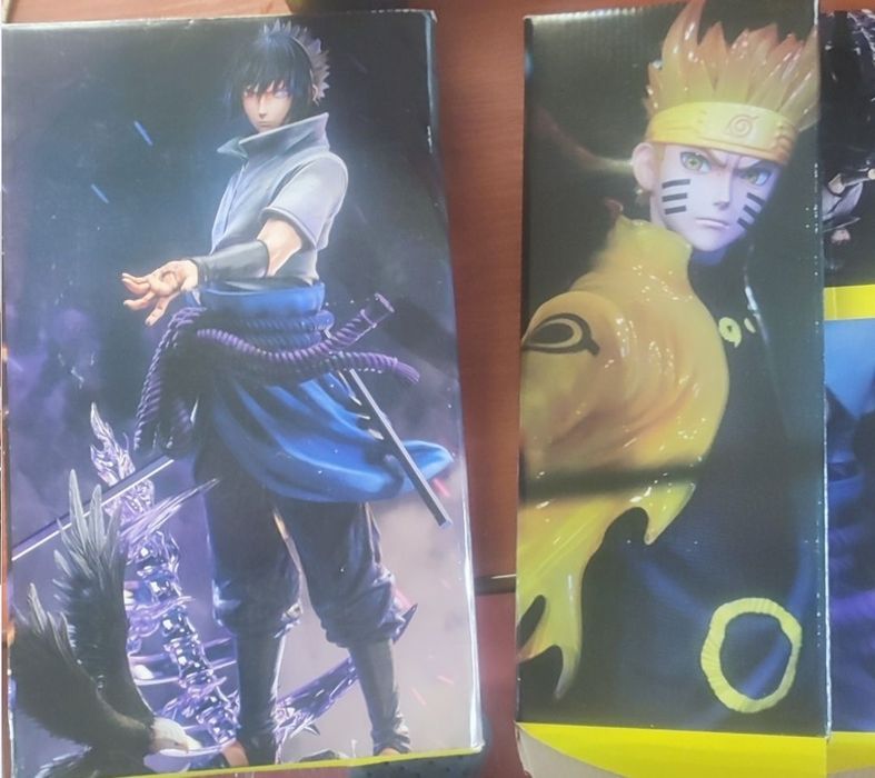 Наруто Аніме фігурка Наруто і Саске парна, епічна битва 33 см
