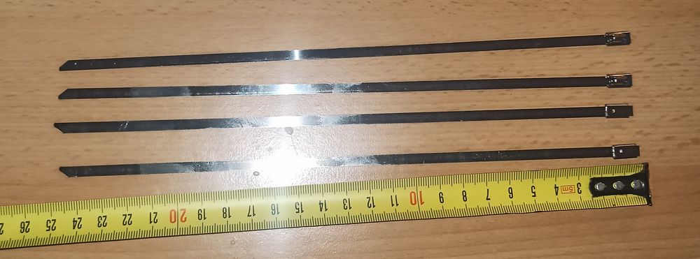 Хомути рулевой рейки нержавеющие(самозажимние)