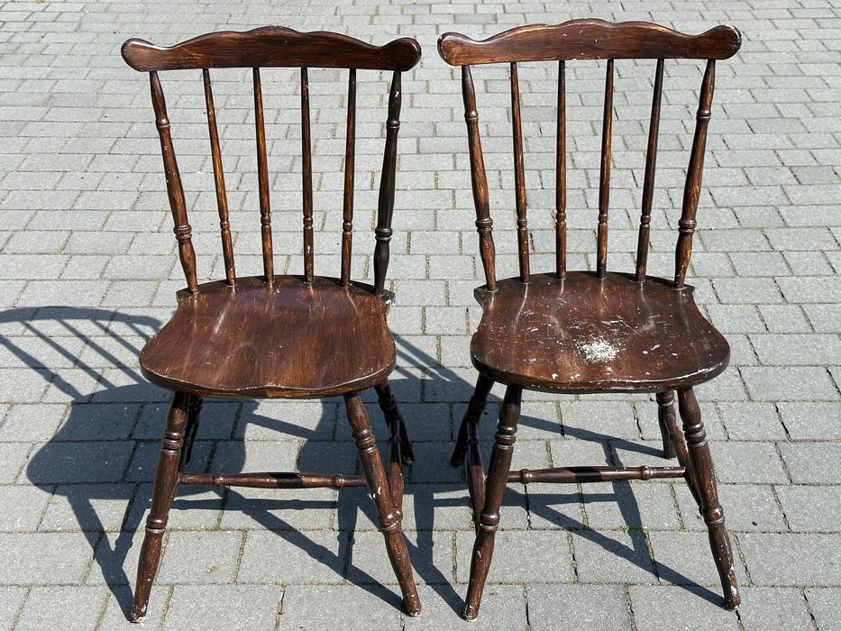 PATYCZAK Drewniane krzesła Jafameg Jasienica krzesło PRL