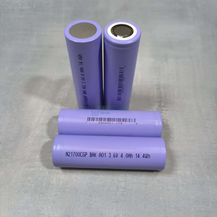 Новий Акумулятор Високострумовий  BAK N21700CGP 21700 4000mAh 40A акб