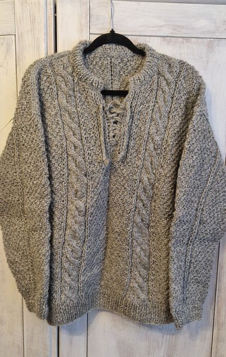 Sweter góralski wełniany r.L