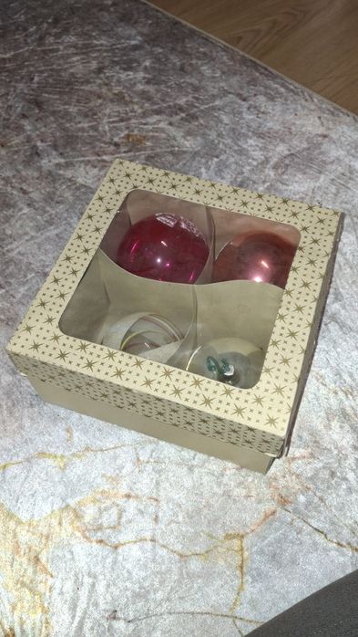 Bombki prl stare reflektor i inne 4 szt